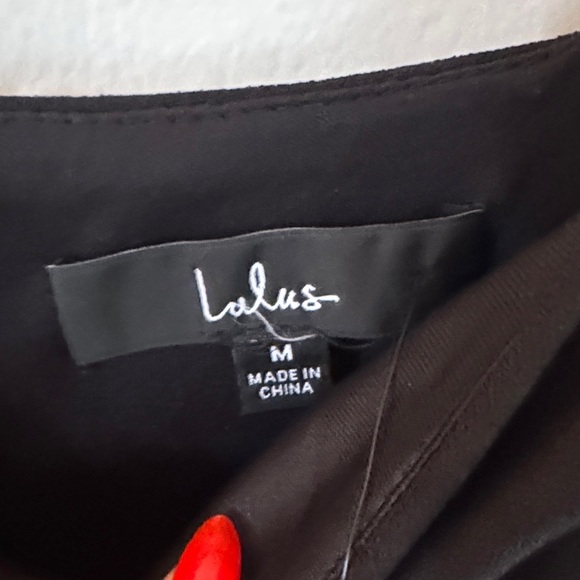 Lulu's Classic Black Long Sleeve Dress - Picture 3 of 3